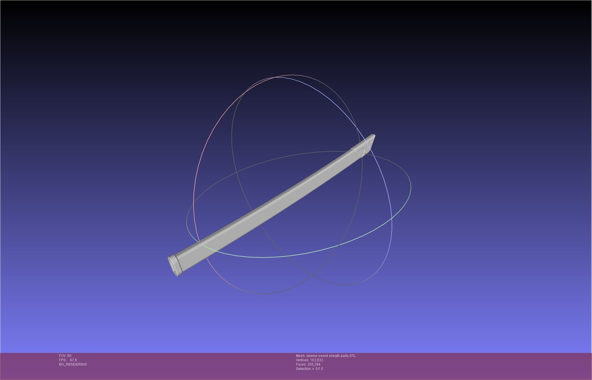 Akame Ga Kill Akame Sword And Sheath Printable Assembly 3D print model_57