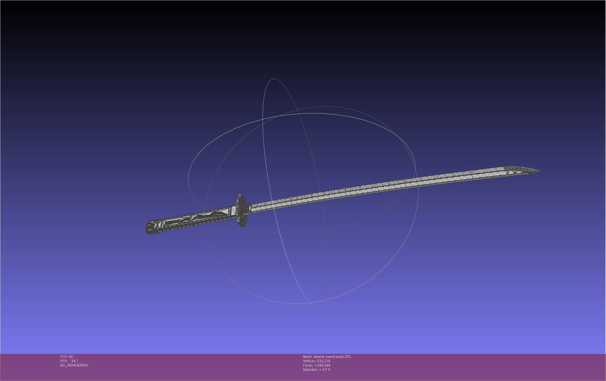 Akame Ga Kill Akame Sword And Sheath Printable Assembly 3D print model_33