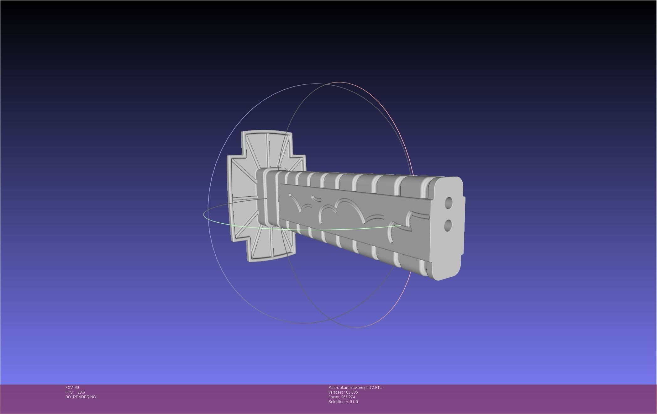 Akame Ga Kill Akame Sword And Sheath Printable Assembly 3D print model_82