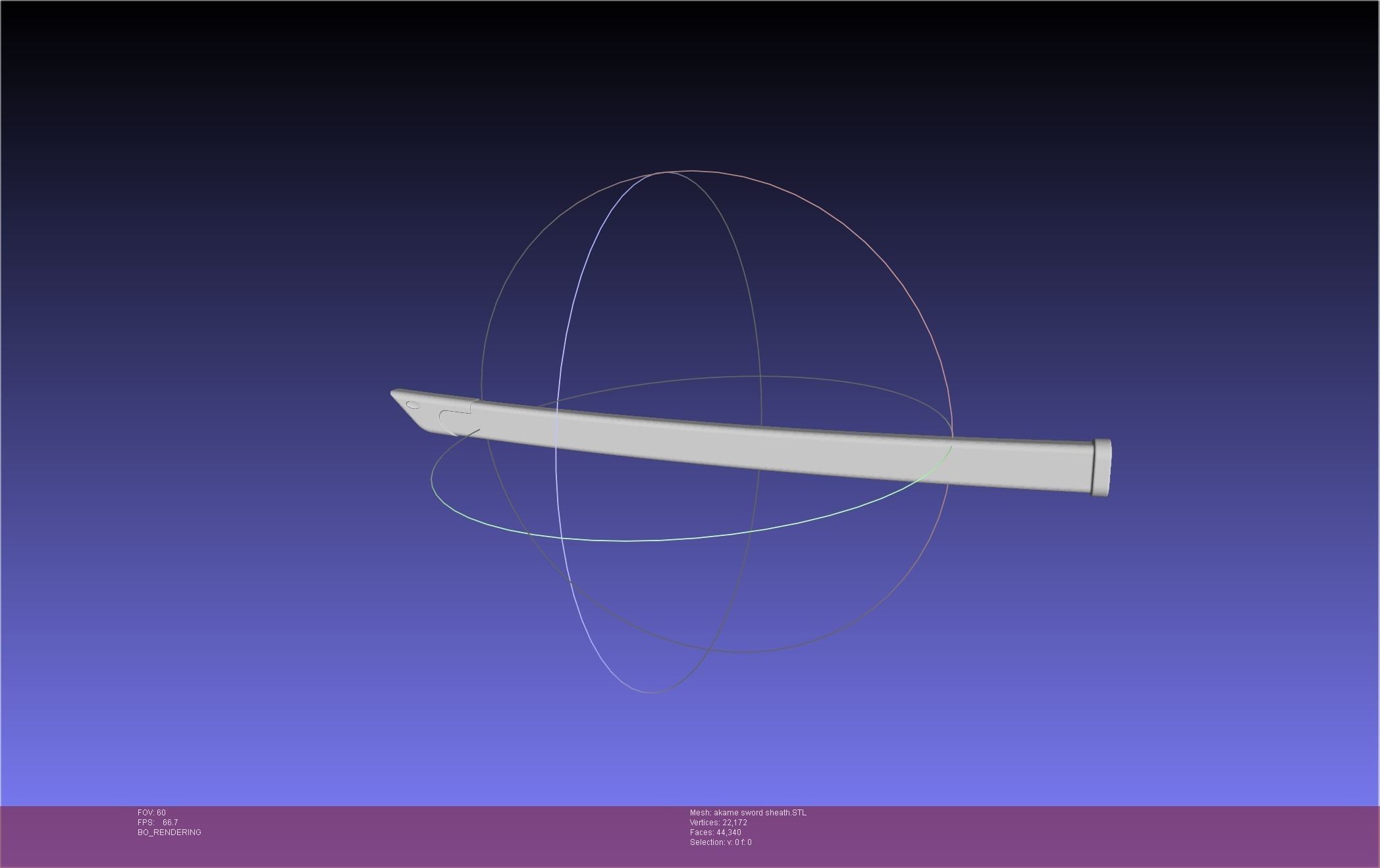 Akame Ga Kill Akame Sword And Sheath Printable Assembly 3D print model_17