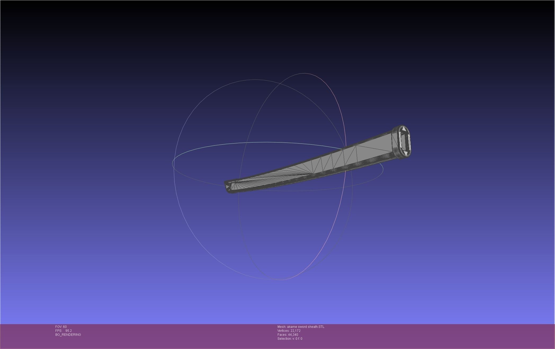 Akame Ga Kill Akame Sword And Sheath Printable Assembly 3D print model_21