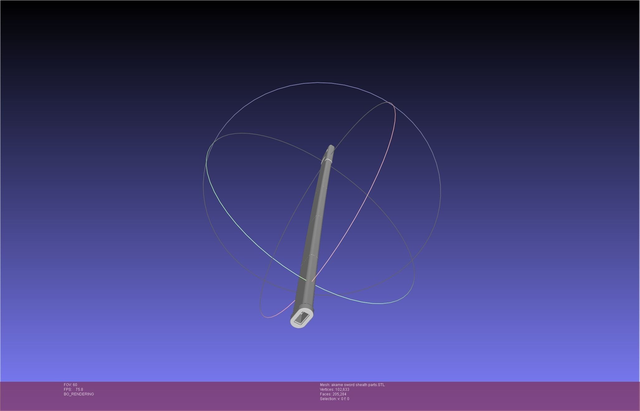 Akame Ga Kill Akame Sword And Sheath Printable Assembly 3D print model_61