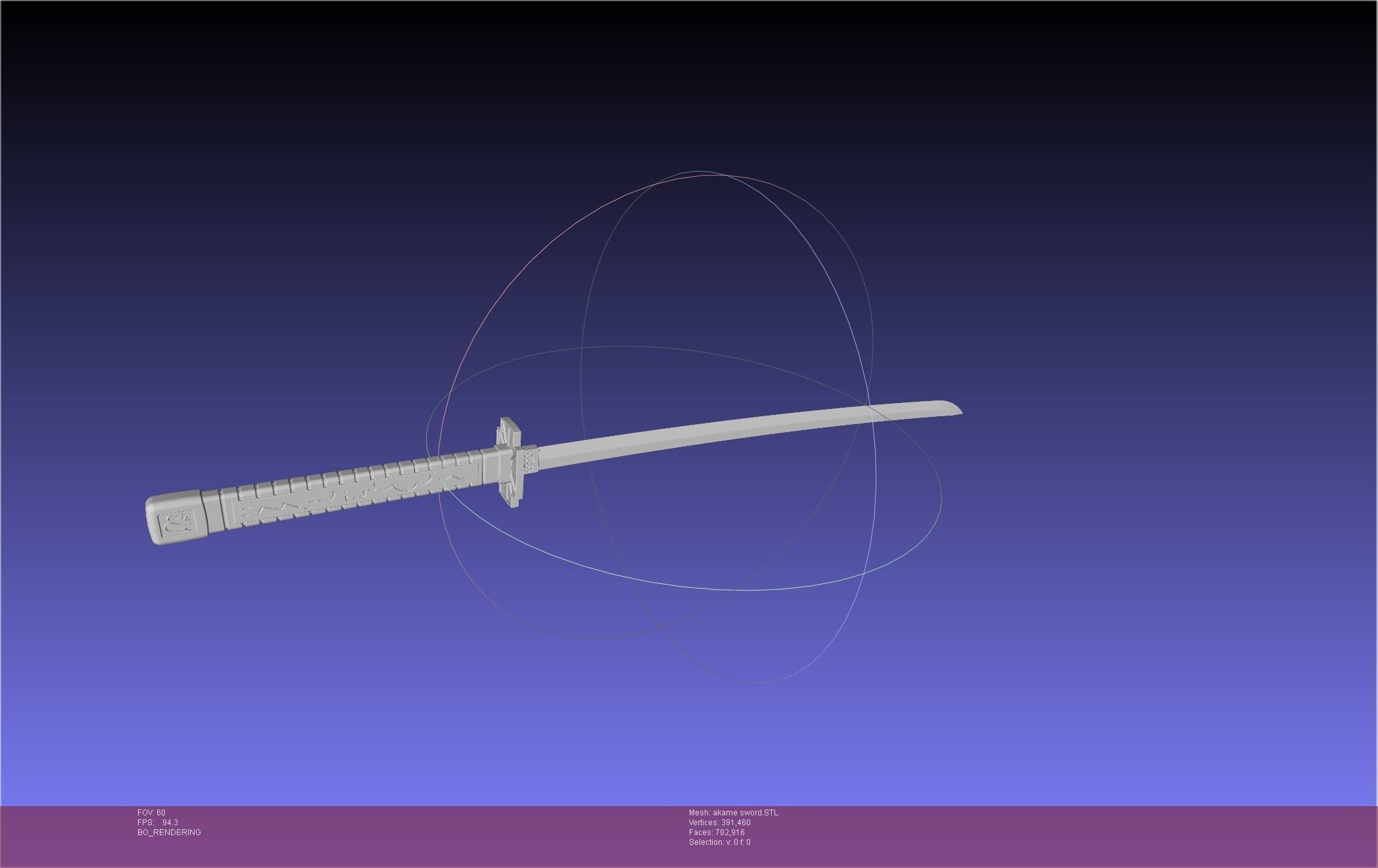 Akame Ga Kill Akame Sword And Sheath Printable Assembly 3D print model_14