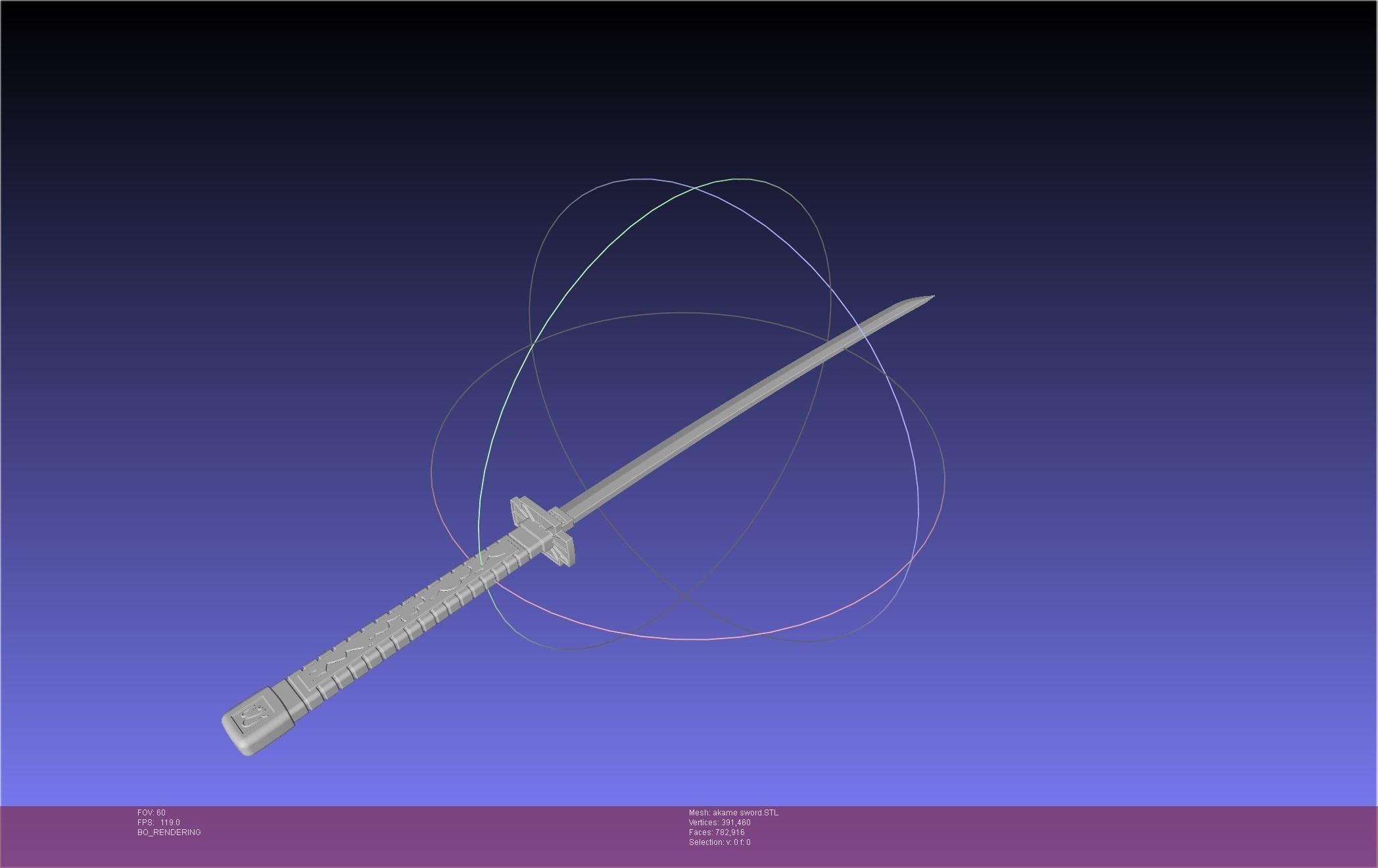 Akame Ga Kill Akame Sword And Sheath Printable Assembly 3D print model_9