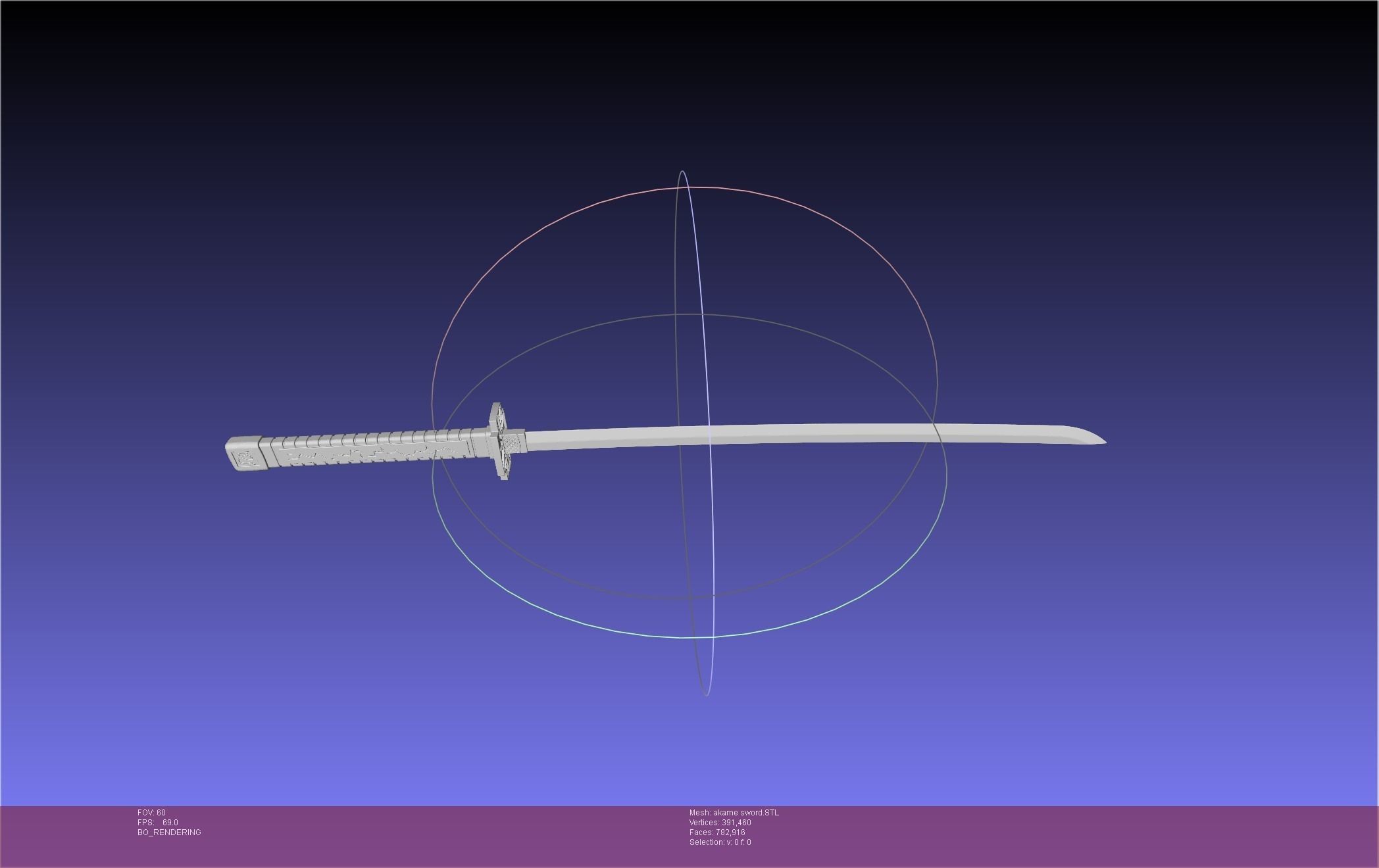 Akame Ga Kill Akame Sword And Sheath Printable Assembly 3D print model_13