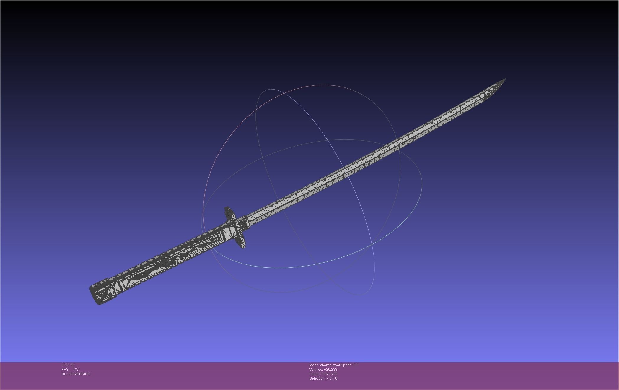 Akame Ga Kill Akame Sword And Sheath Printable Assembly 3D print model_46