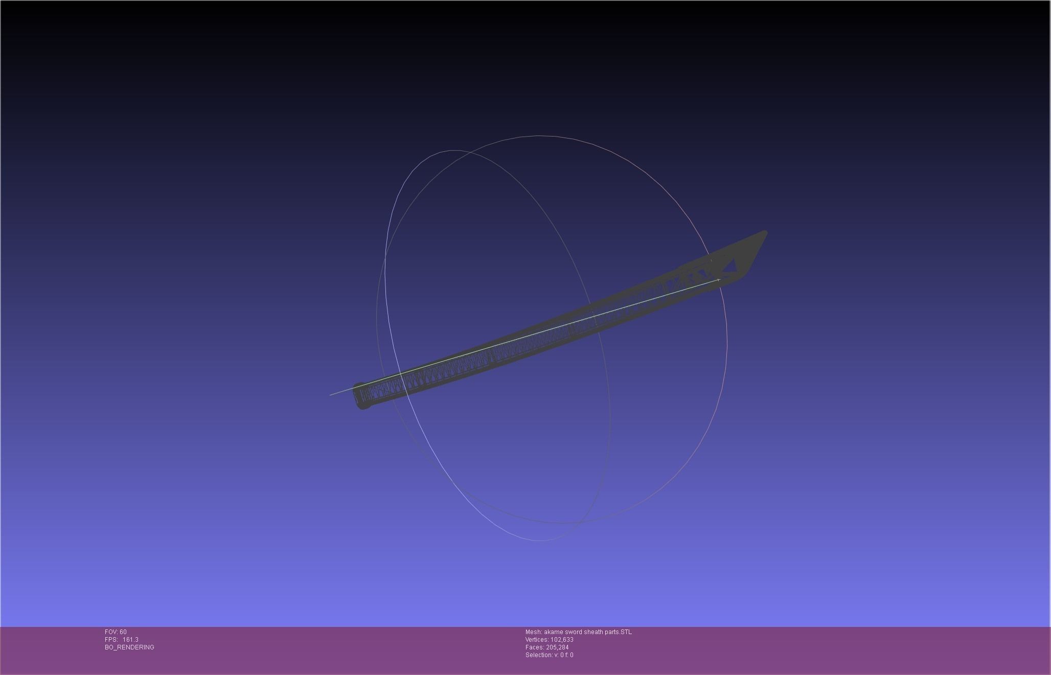 Akame Ga Kill Akame Sword And Sheath Printable Assembly 3D print model_64