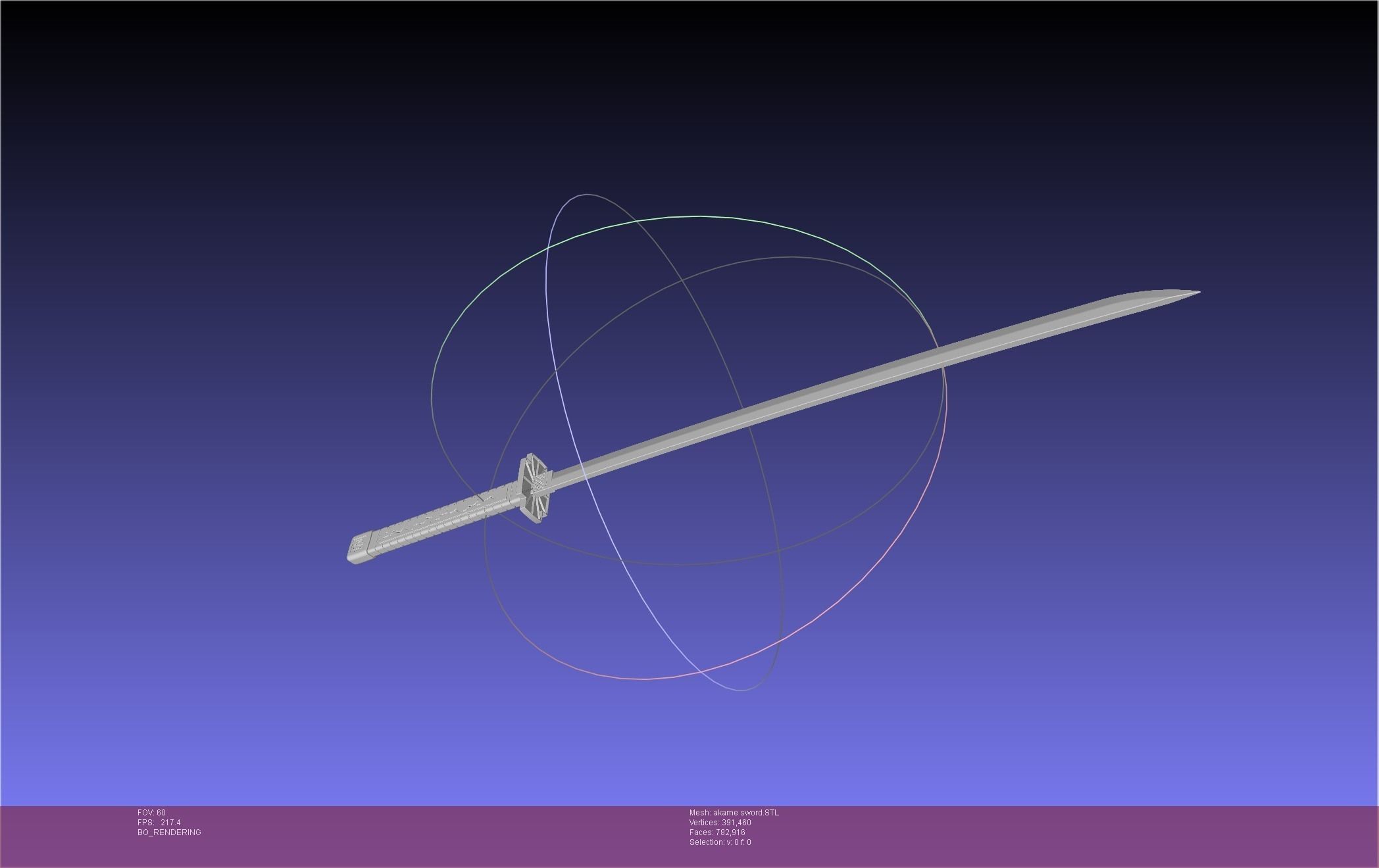 Akame Ga Kill Akame Sword And Sheath Printable Assembly 3D print model_11