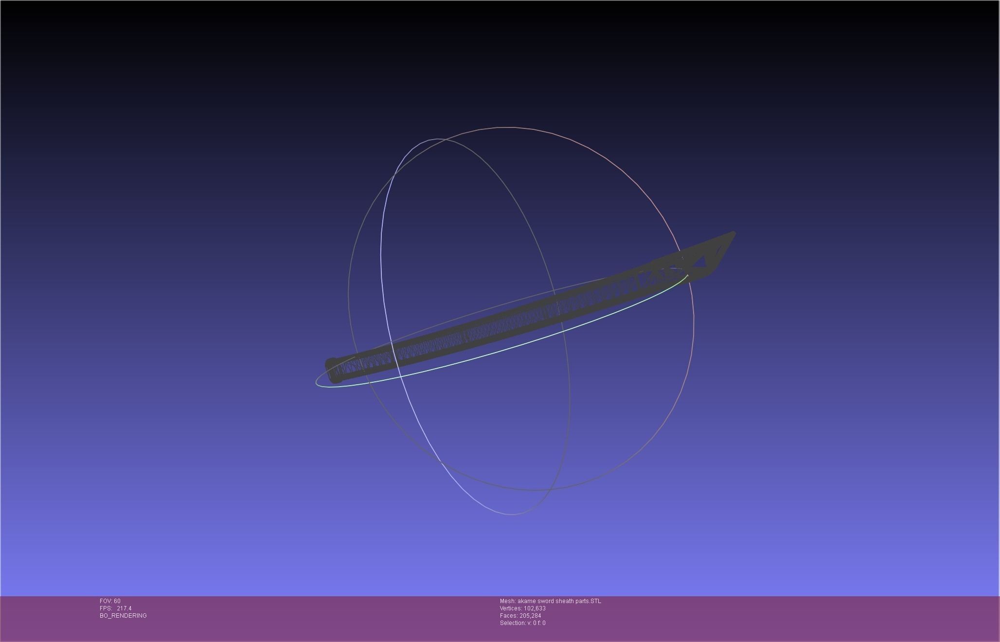 Akame Ga Kill Akame Sword And Sheath Printable Assembly 3D print model_65