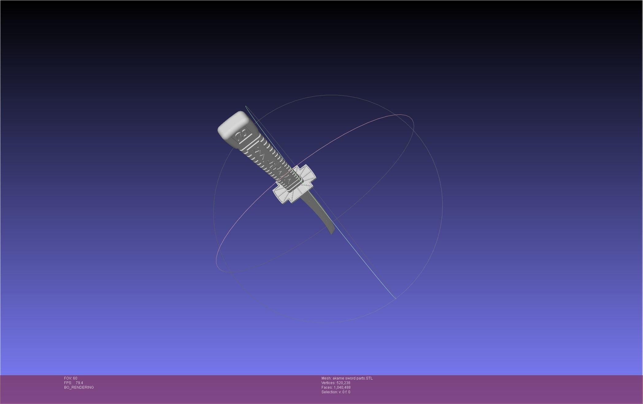 Akame Ga Kill Akame Sword And Sheath Printable Assembly 3D print model_31