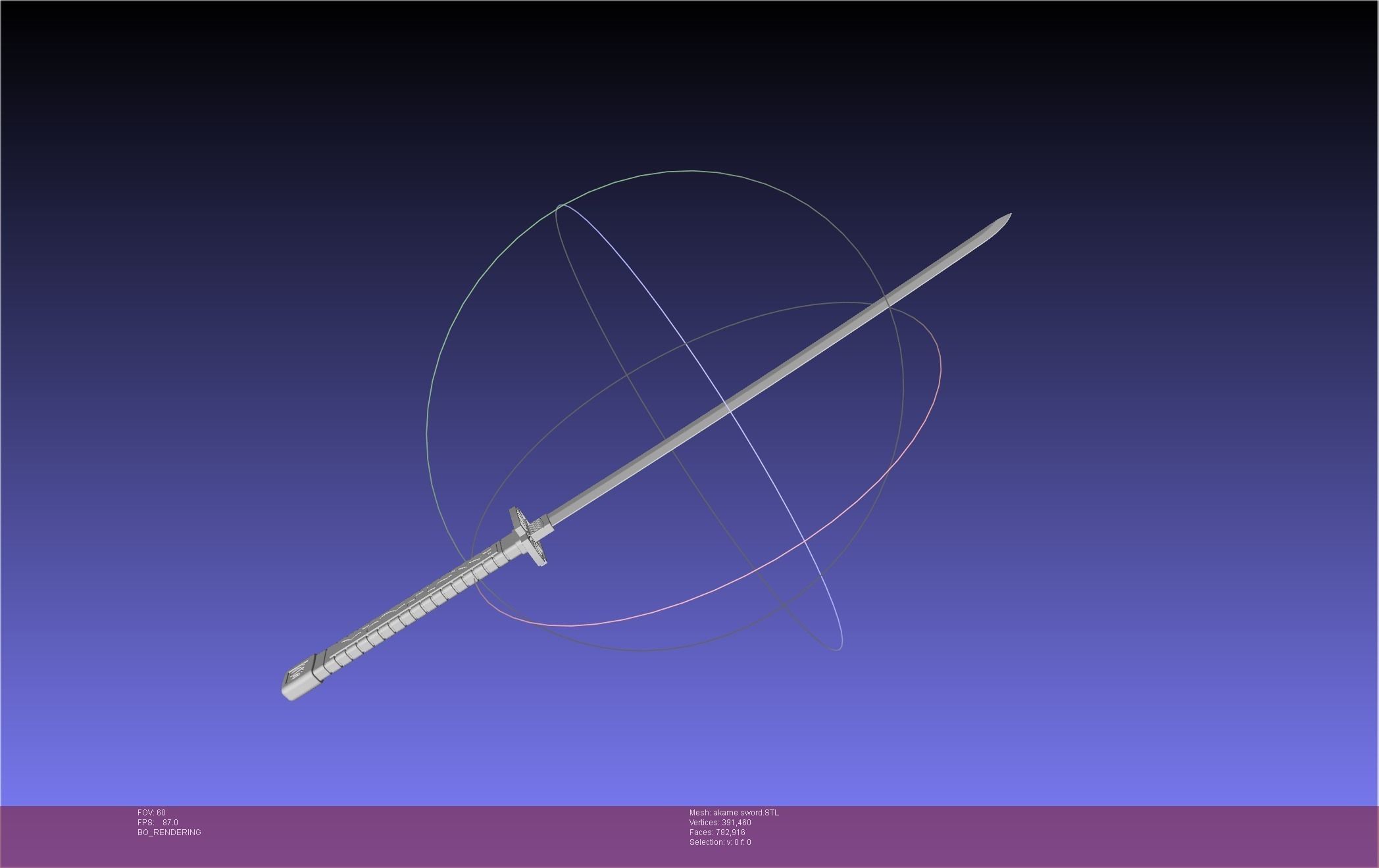 Akame Ga Kill Akame Sword And Sheath Printable Assembly 3D print model_6