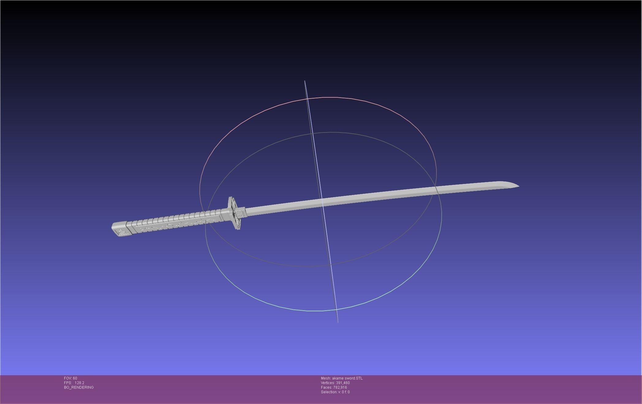 Akame Ga Kill Akame Sword And Sheath Printable Assembly 3D print model_7