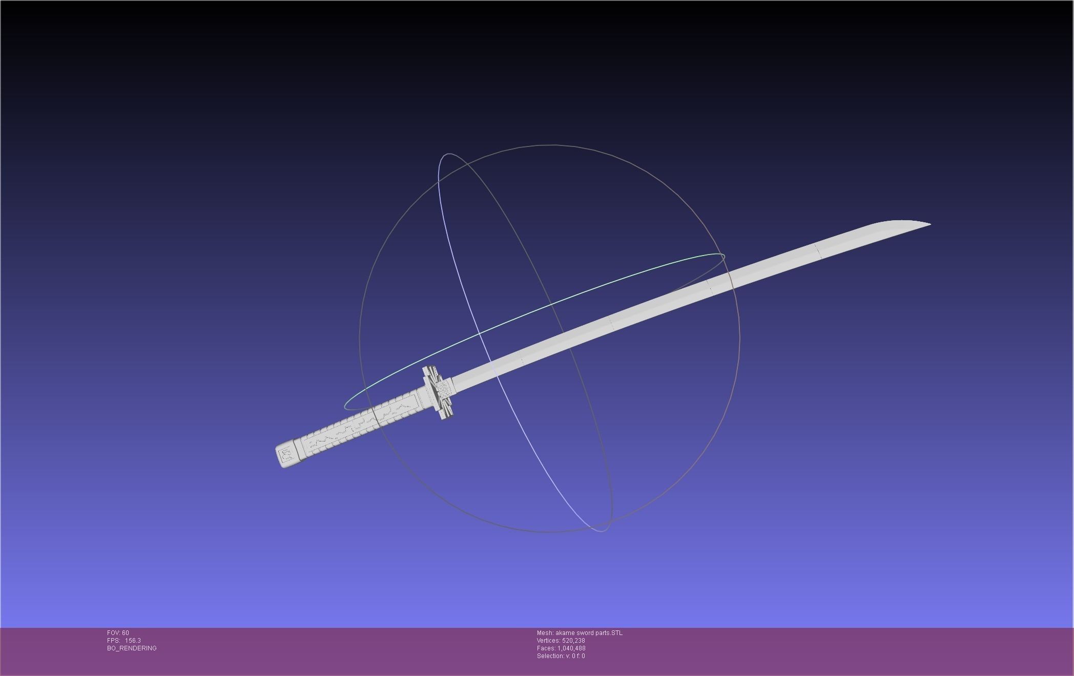 Akame Ga Kill Akame Sword And Sheath Printable Assembly 3D print model_27