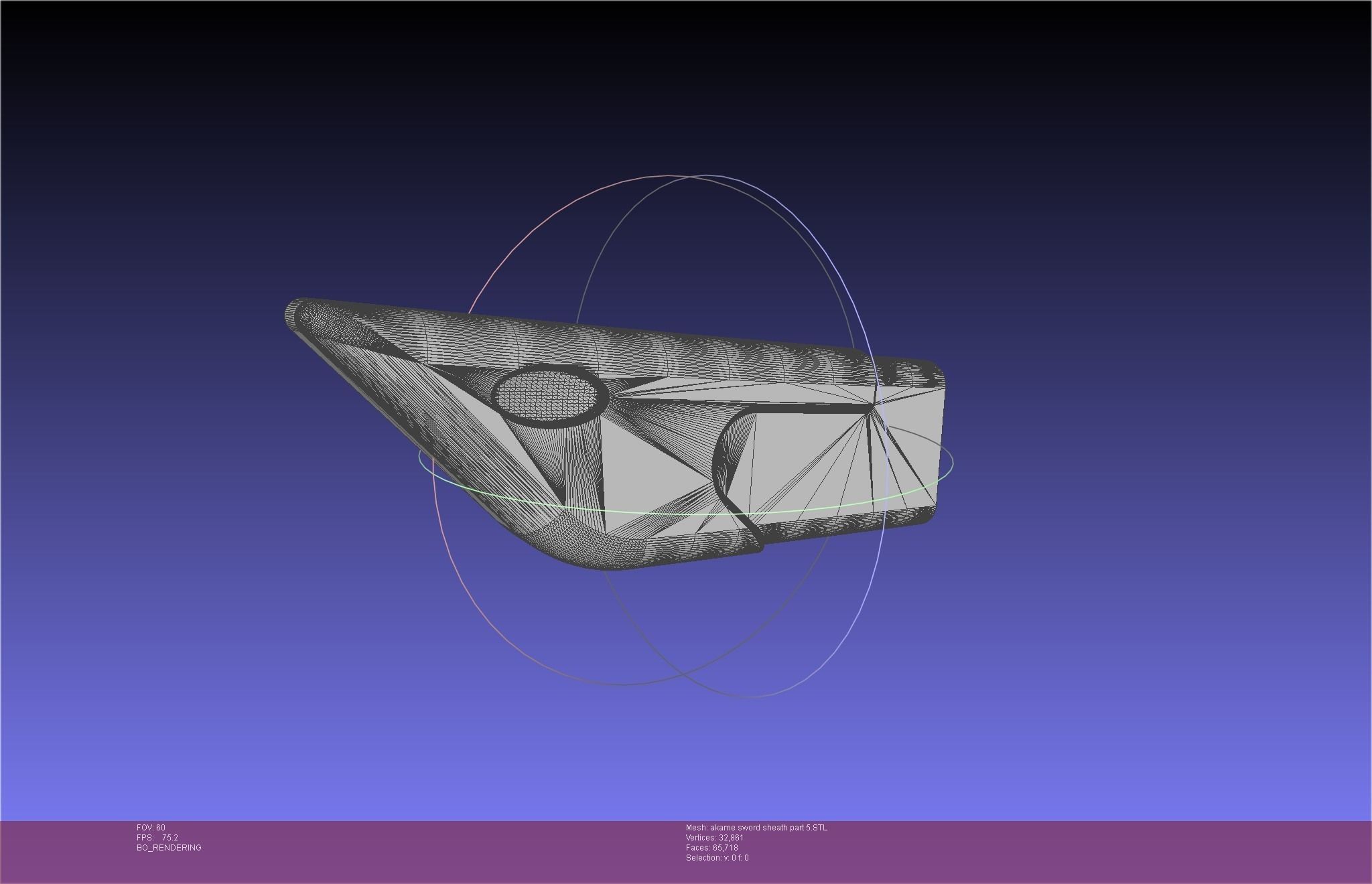 Akame Ga Kill Akame Sword And Sheath Printable Assembly 3D print model_105