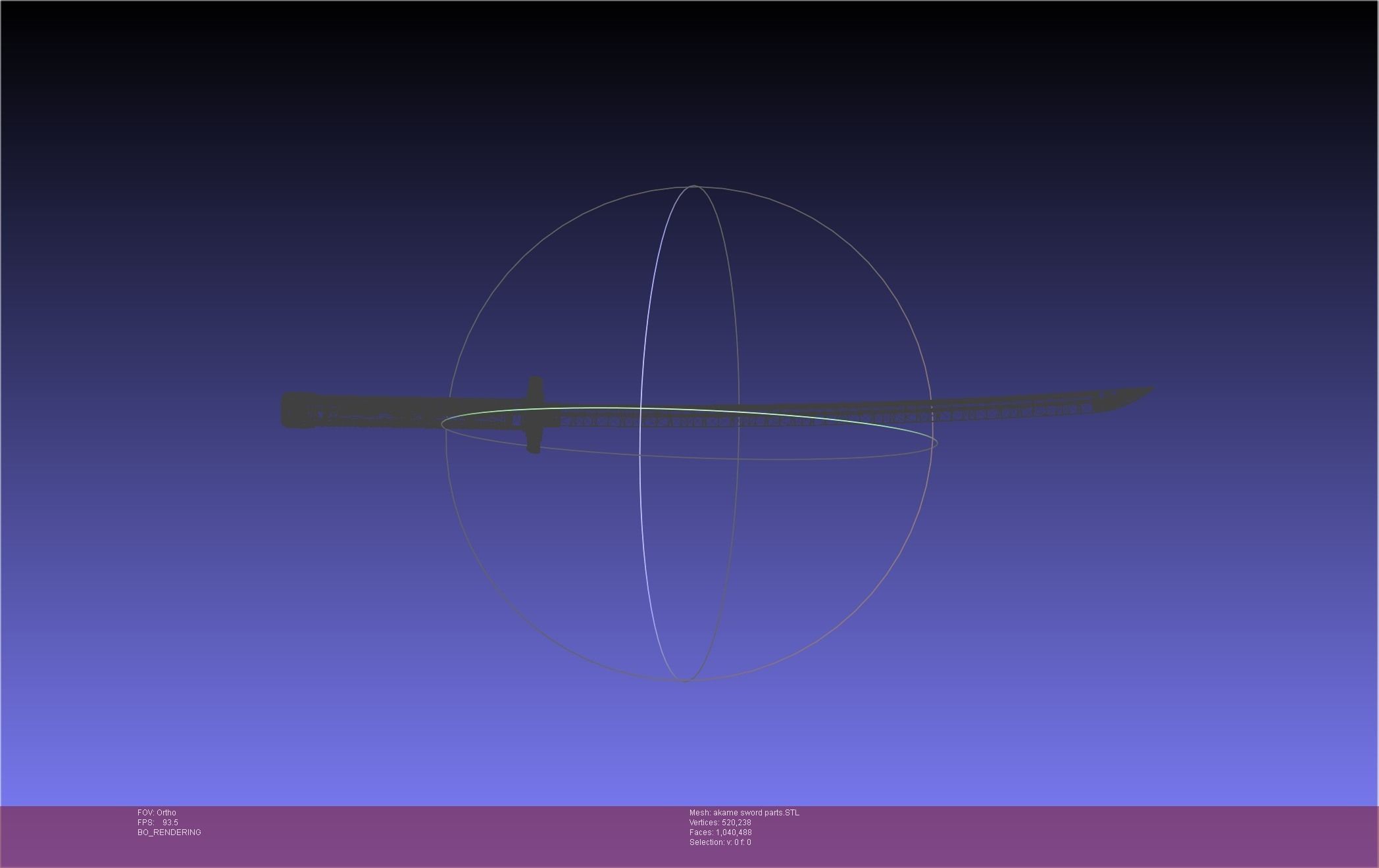 Akame Ga Kill Akame Sword And Sheath Printable Assembly 3D print model_44