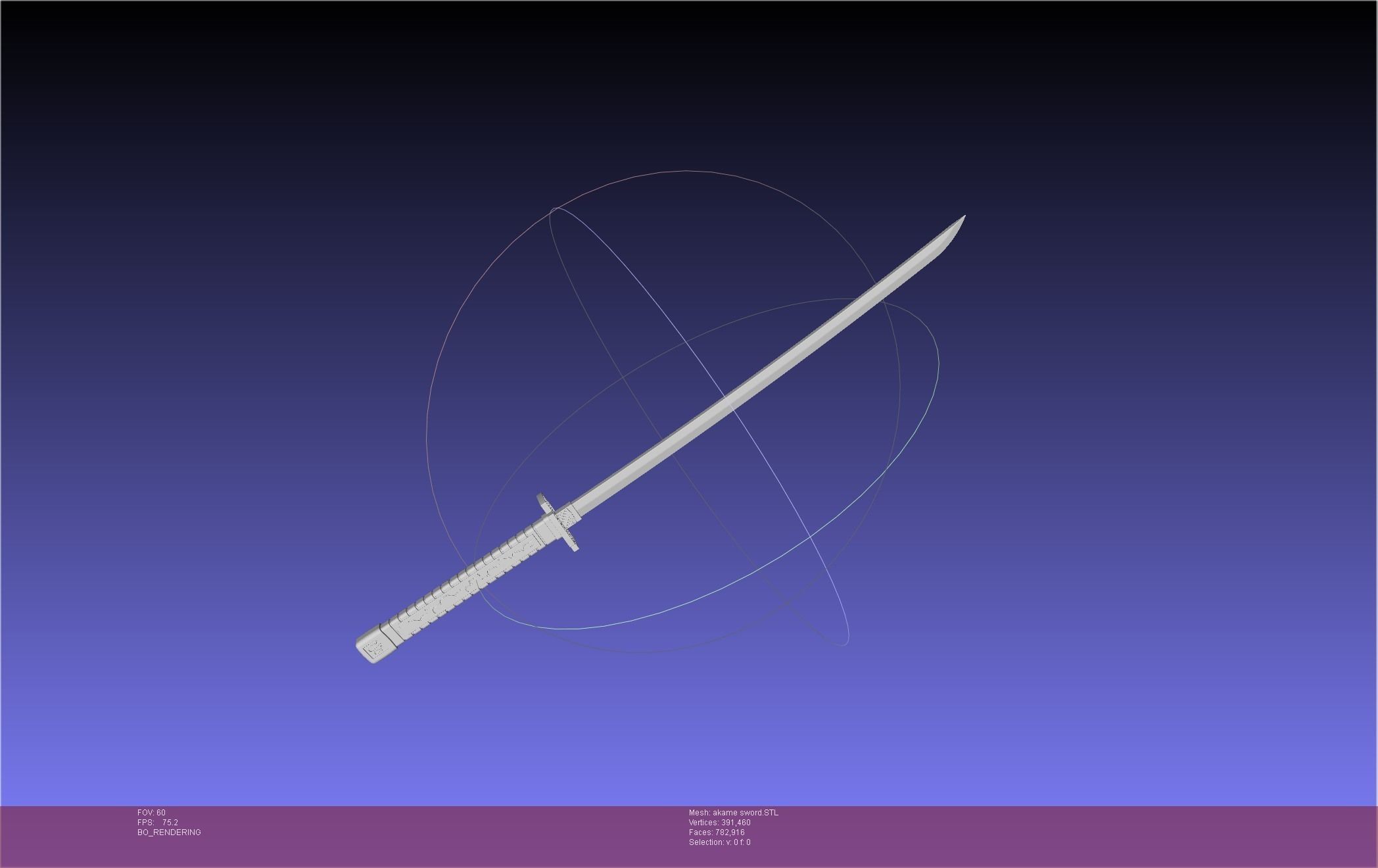 Akame Ga Kill Akame Sword And Sheath Printable Assembly 3D print model_4