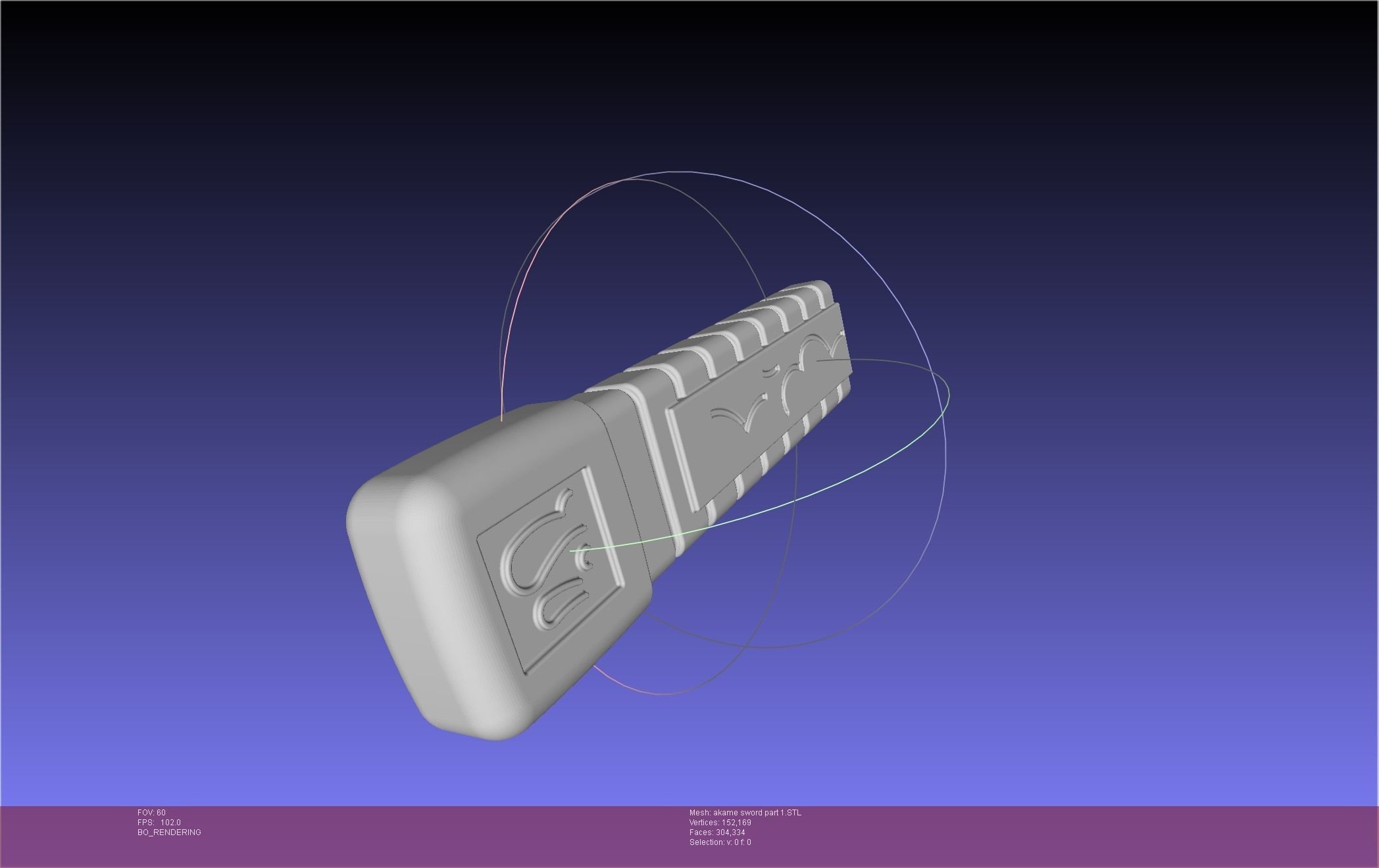 Akame Ga Kill Akame Sword And Sheath Printable Assembly 3D print model_80