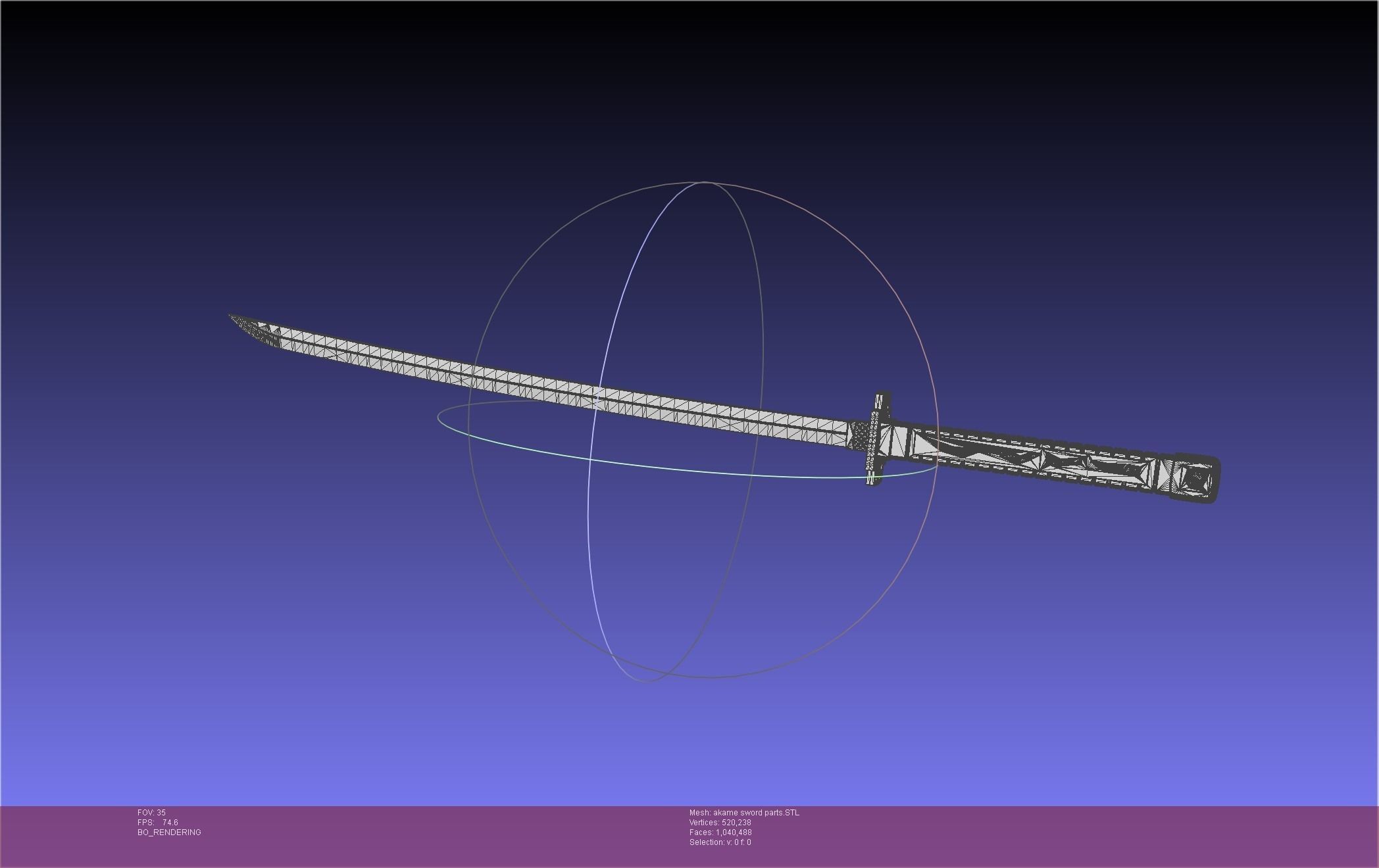 Akame Ga Kill Akame Sword And Sheath Printable Assembly 3D print model_49