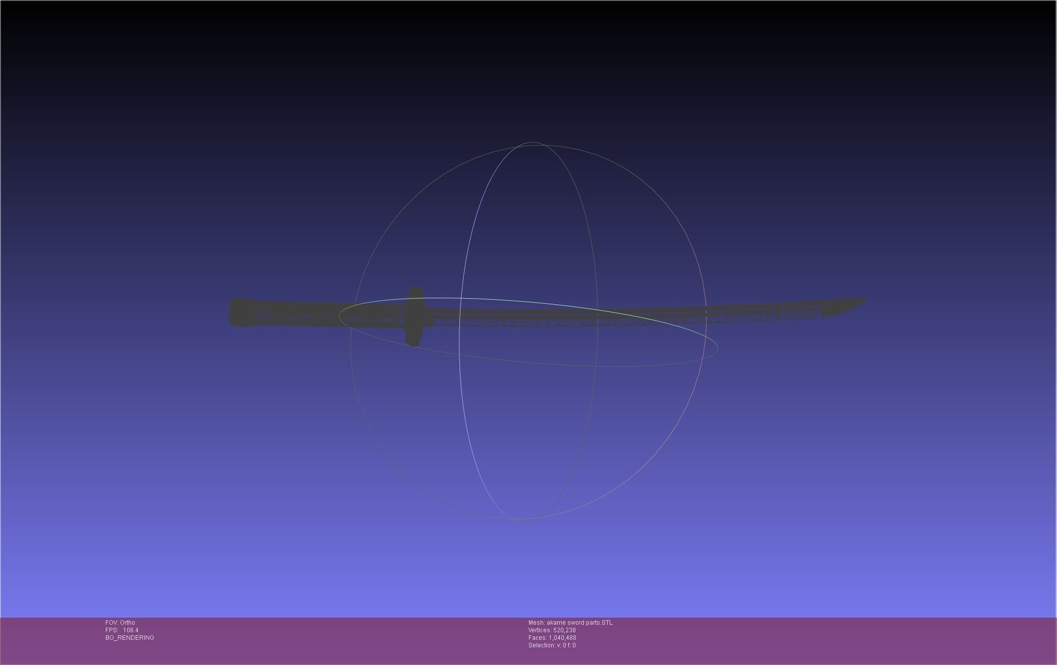 Akame Ga Kill Akame Sword And Sheath Printable Assembly 3D print model_43