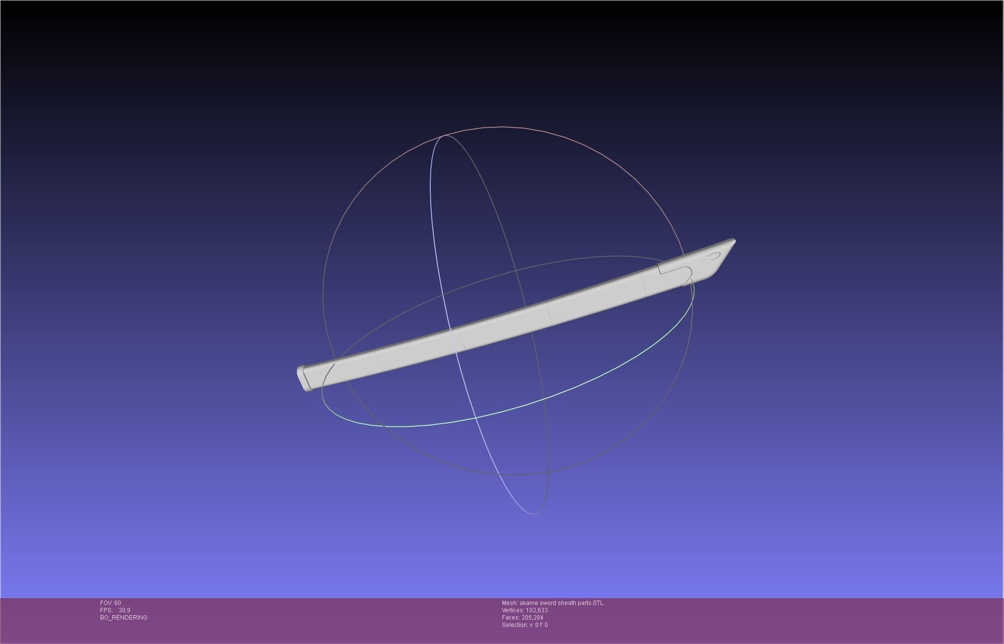 Akame Ga Kill Akame Sword And Sheath Printable Assembly 3D print model_58