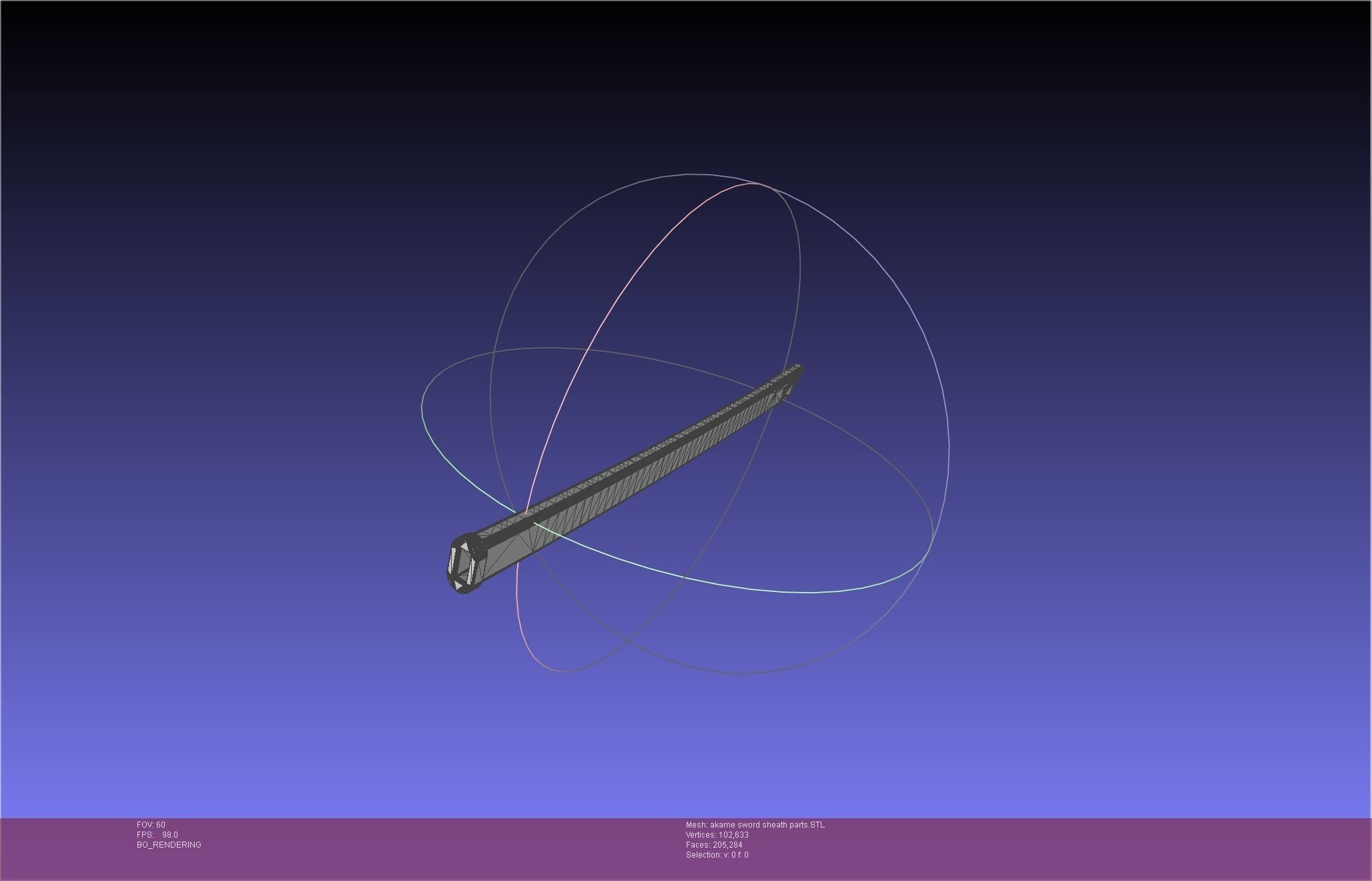 Akame Ga Kill Akame Sword And Sheath Printable Assembly 3D print model_62