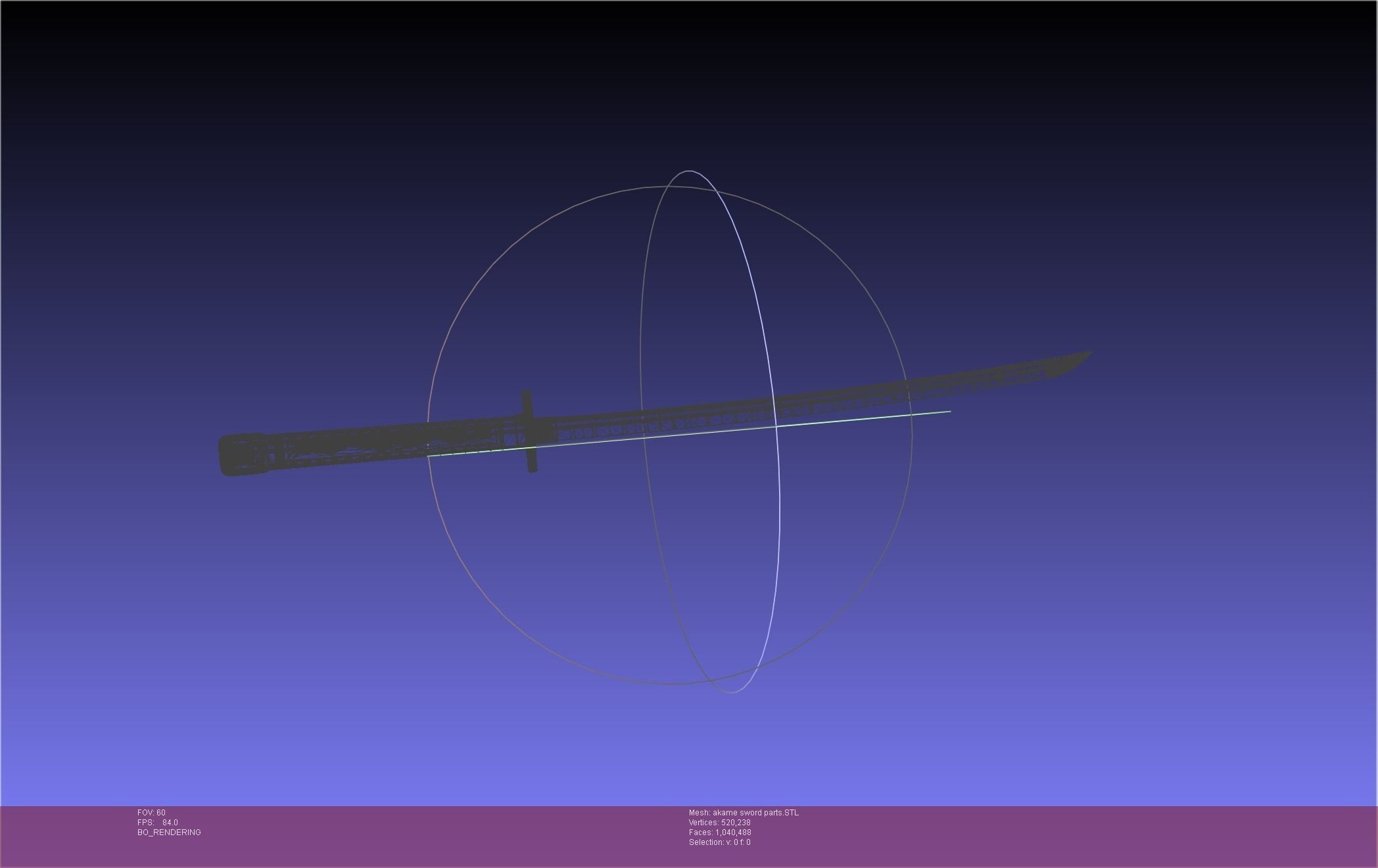 Akame Ga Kill Akame Sword And Sheath Printable Assembly 3D print model_38