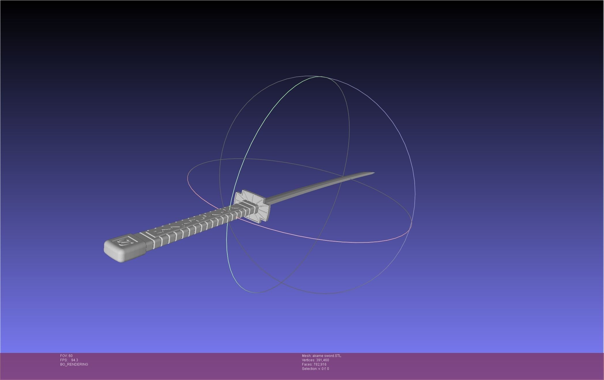 Akame Ga Kill Akame Sword And Sheath Printable Assembly 3D print model_10