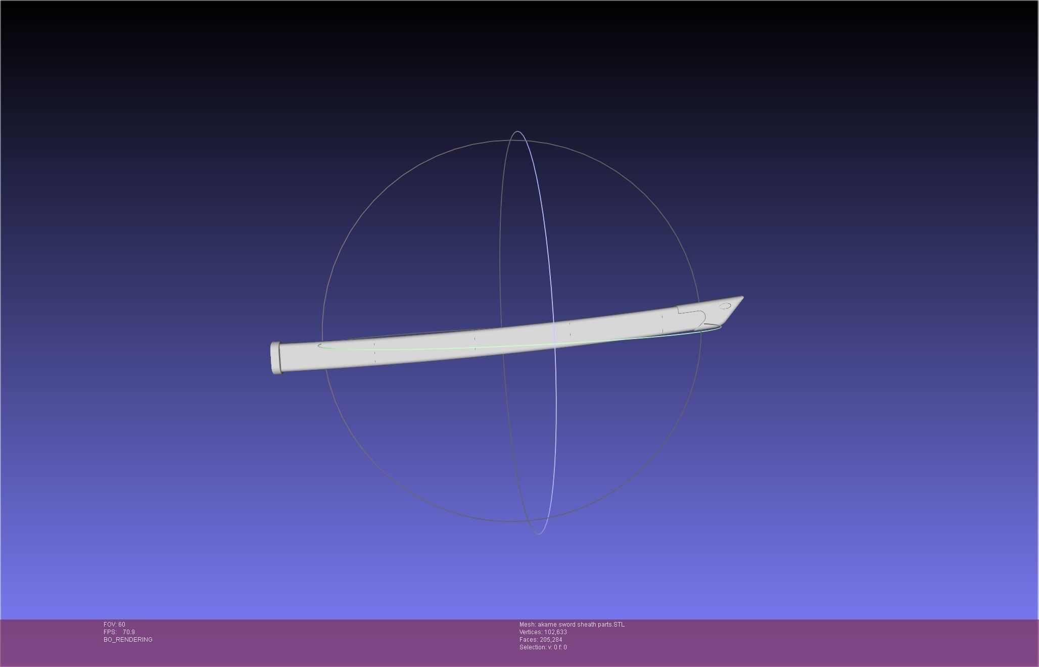 Akame Ga Kill Akame Sword And Sheath Printable Assembly 3D print model_60