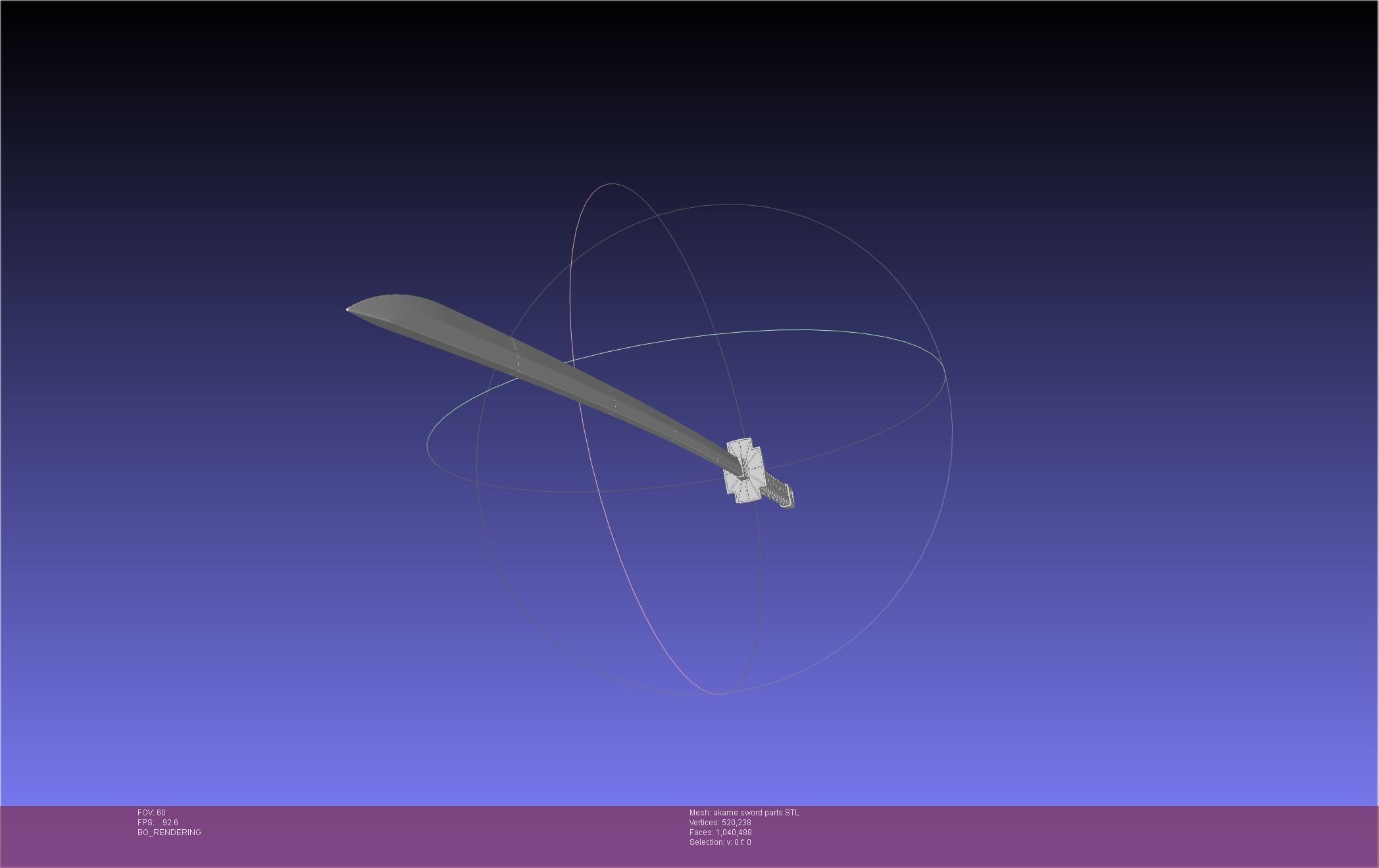 Akame Ga Kill Akame Sword And Sheath Printable Assembly 3D print model_29