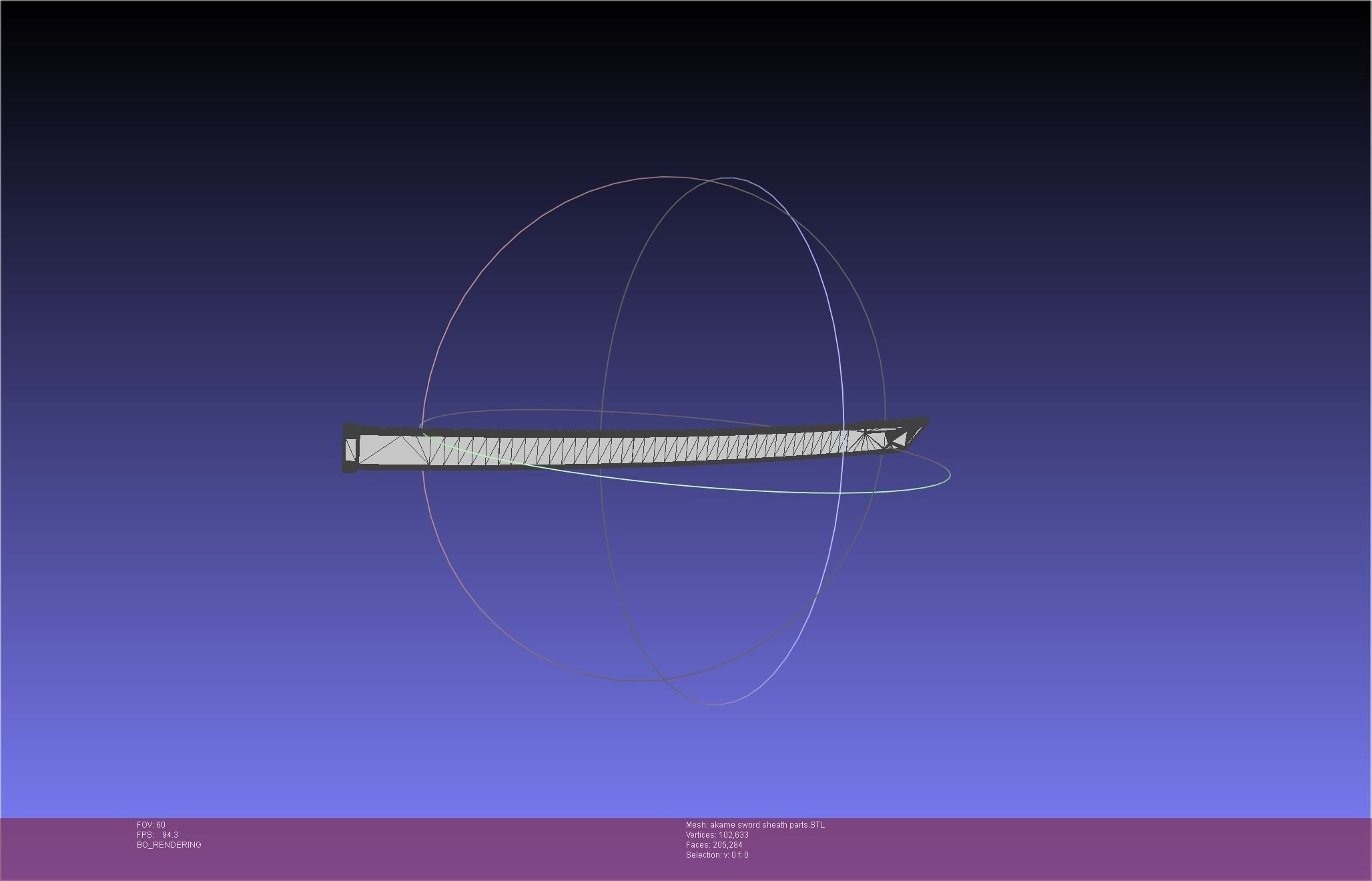 Akame Ga Kill Akame Sword And Sheath Printable Assembly 3D print model_63