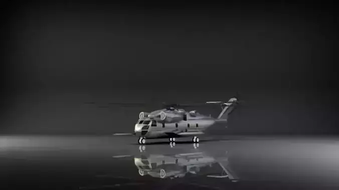 Sikorsky CH53-E Super Stallion helicopter 3D model