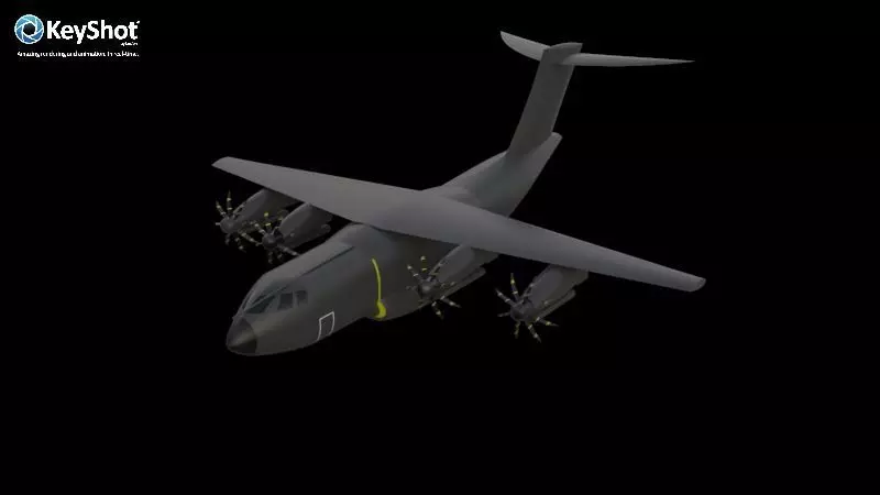 Airbus A400M Atlas airplane 3D model