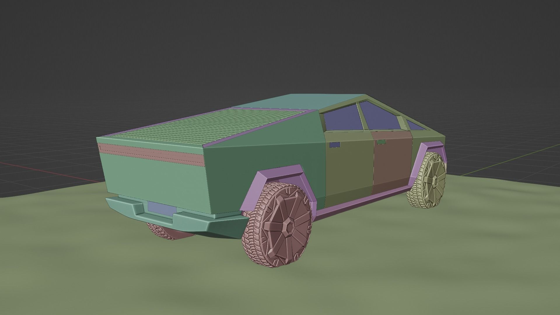 Tesla CYBERTRUCK 3D model_4