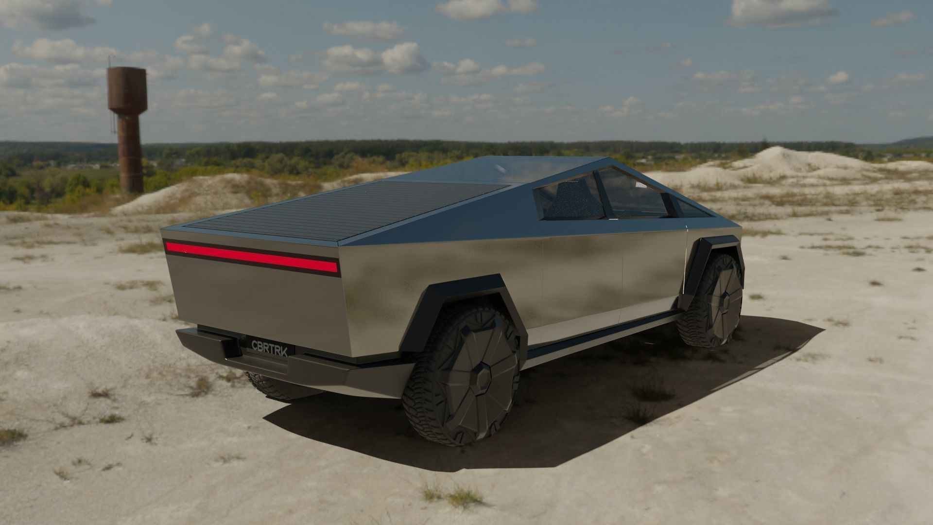 Tesla CYBERTRUCK 3D model_2