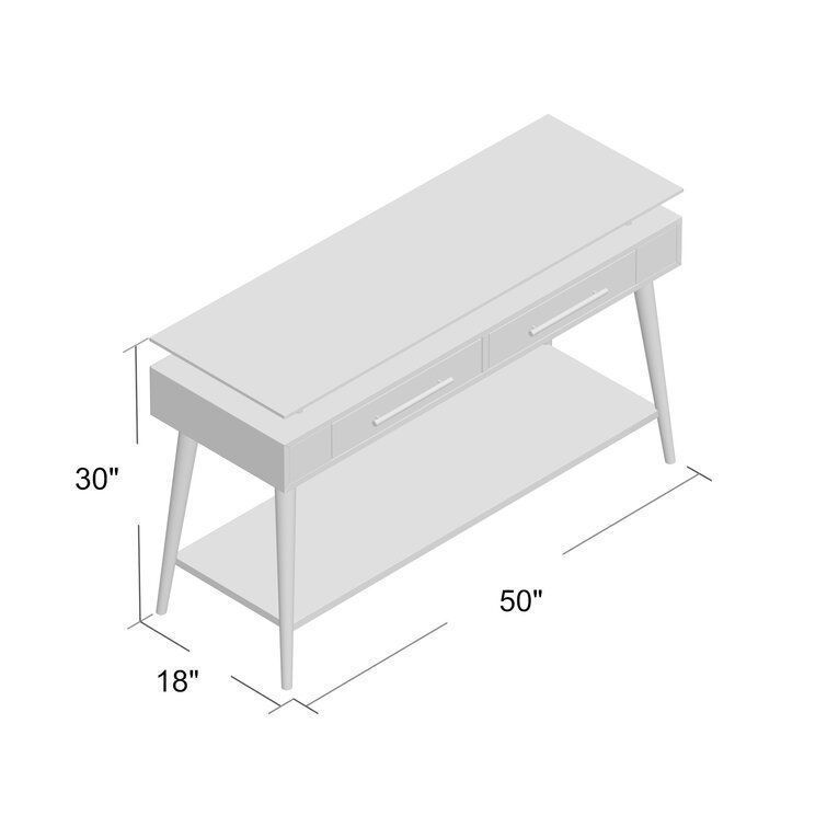 Daughtry Console Table 3D model_1