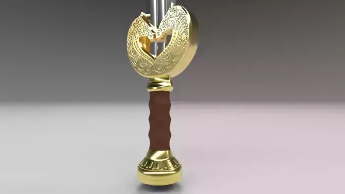 Herugrim - Theoden Sword PBR Lowpoly Game-Ready