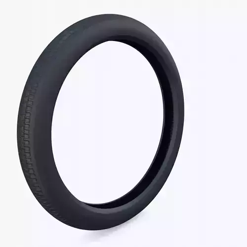 Moped tire low poly