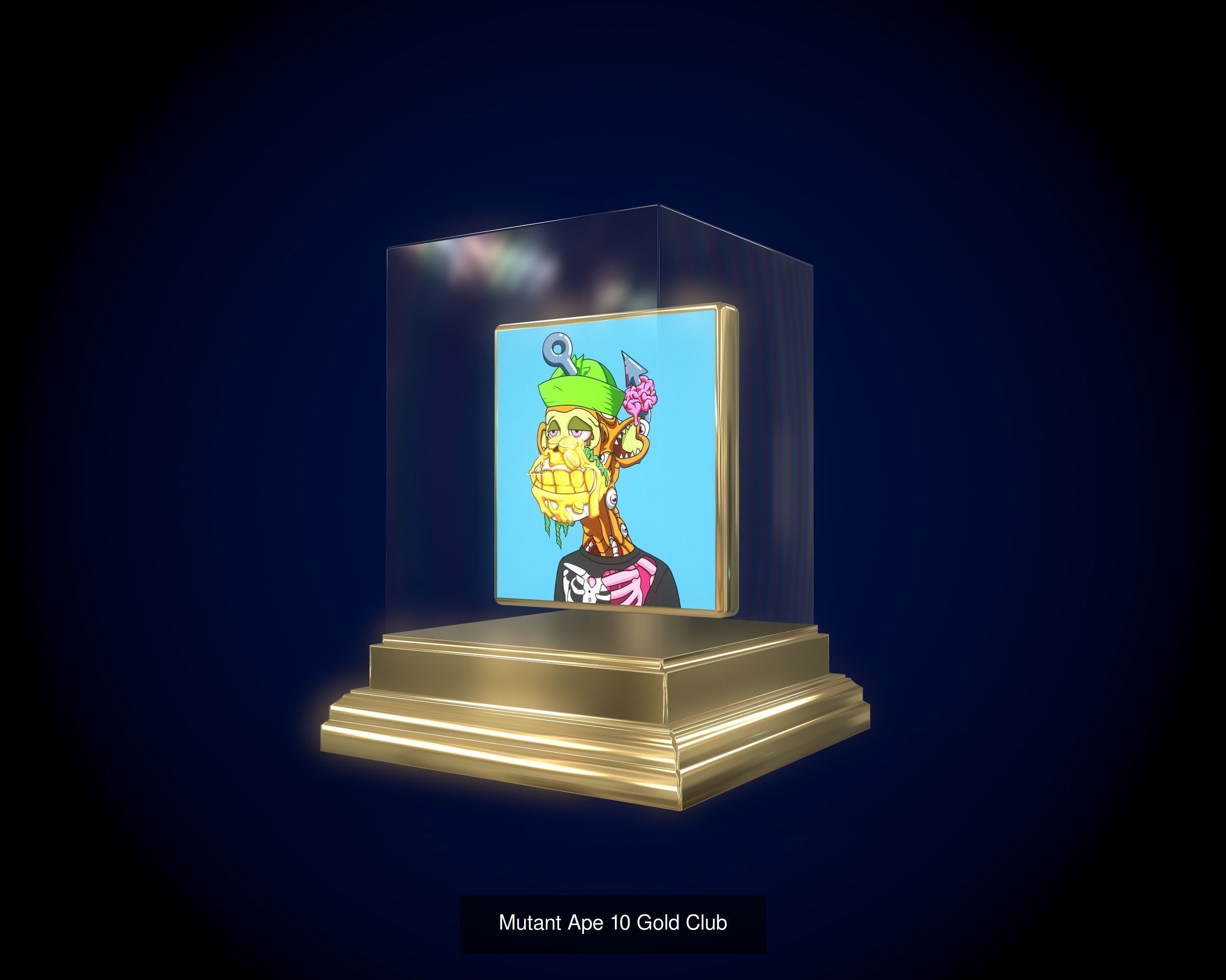 5 Five Mutants Ape Gold Club 3D Model Collection _14