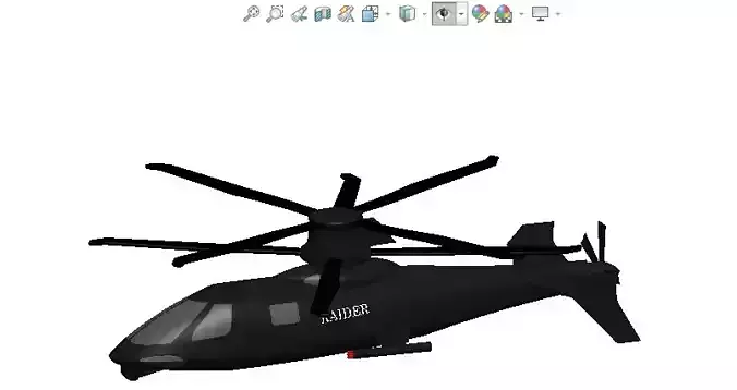 Sikorsky S97 Raider helicopter 3D model