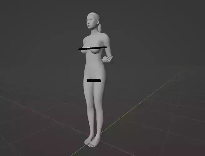 Female 3D model mannequin