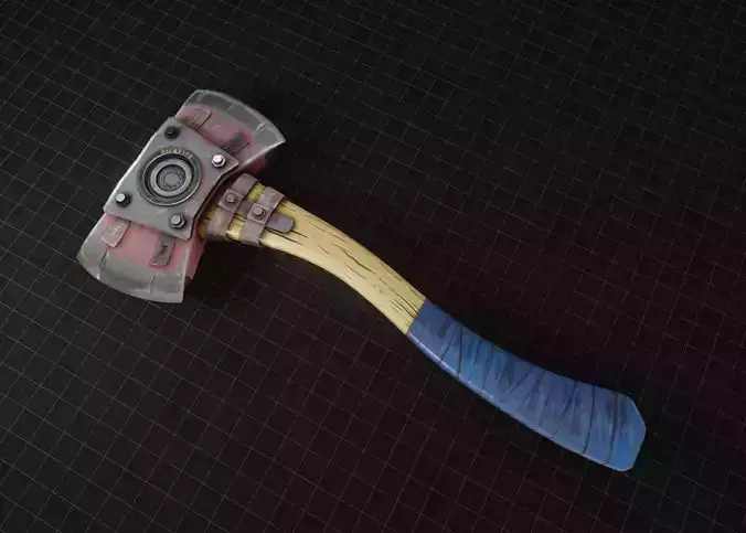 FireAxe axe Low-poly 3D model