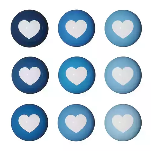 Navy Blue Love Icon Pack