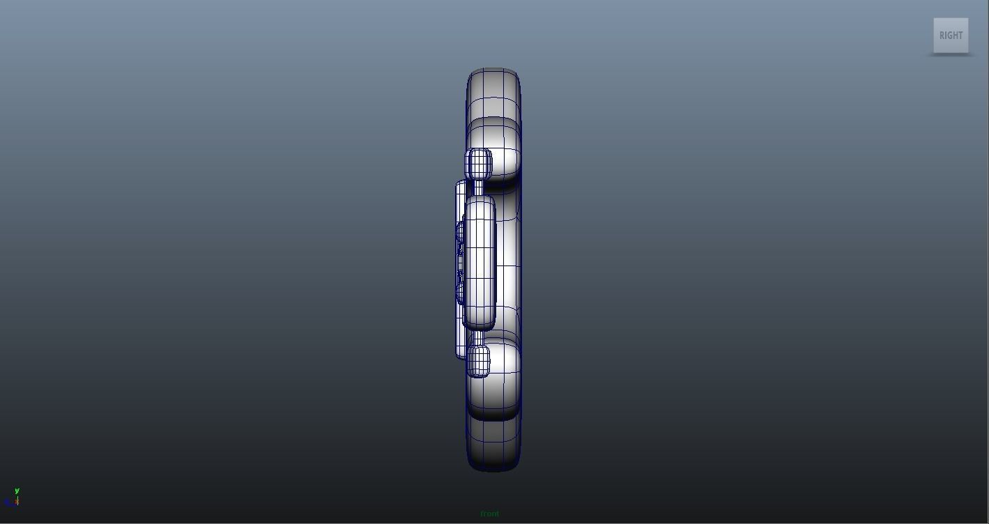 Guitar Baby Low-poly 3D model_6