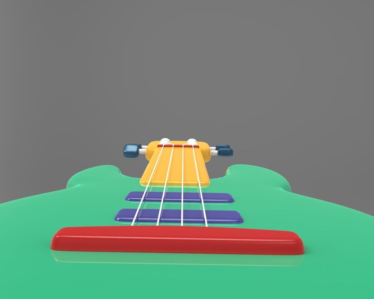 Guitar Baby Low-poly 3D model_11