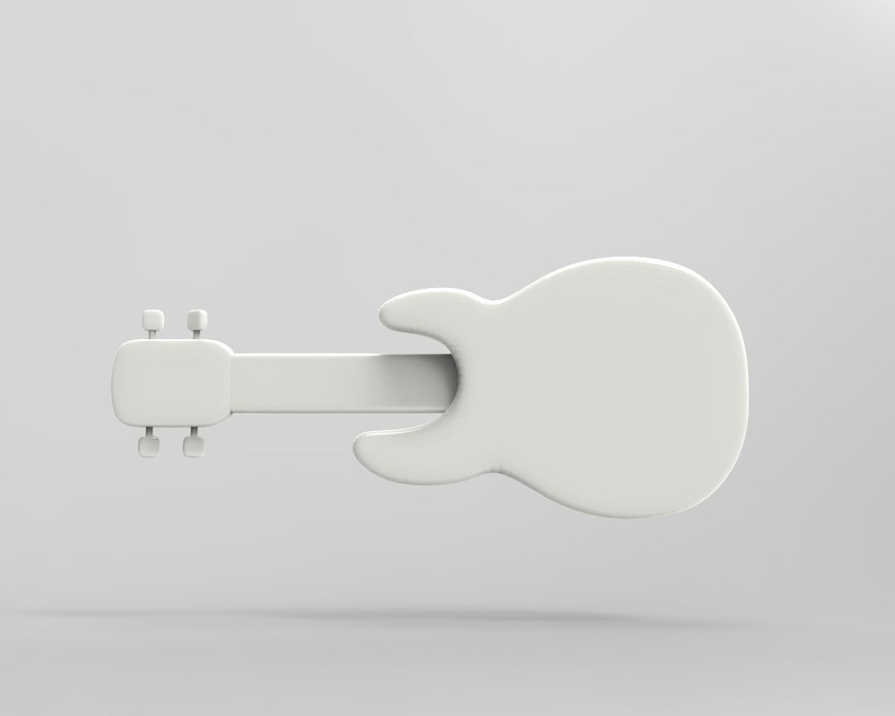 Guitar Baby Low-poly 3D model_12