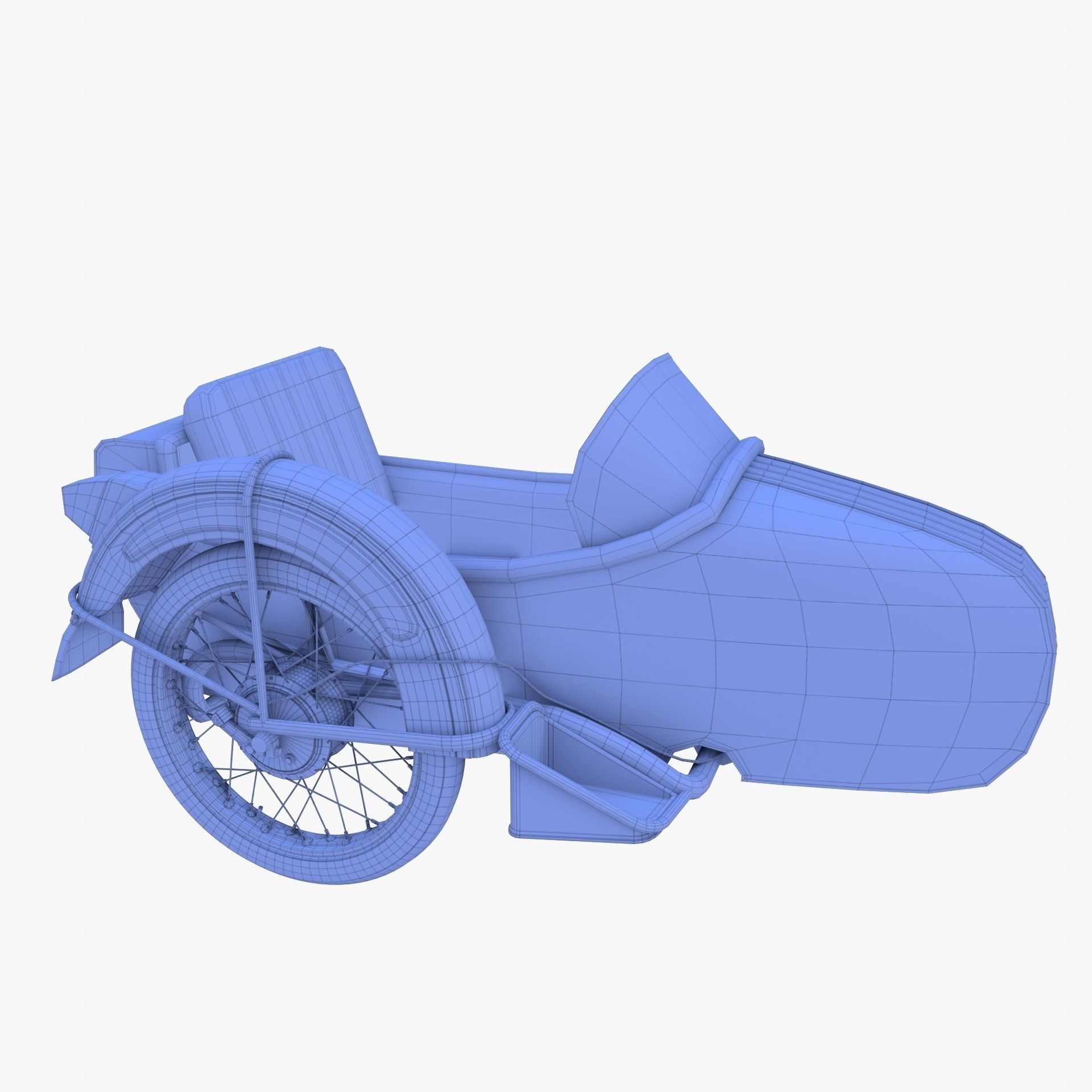Motorcycle sidecar 3D model_17