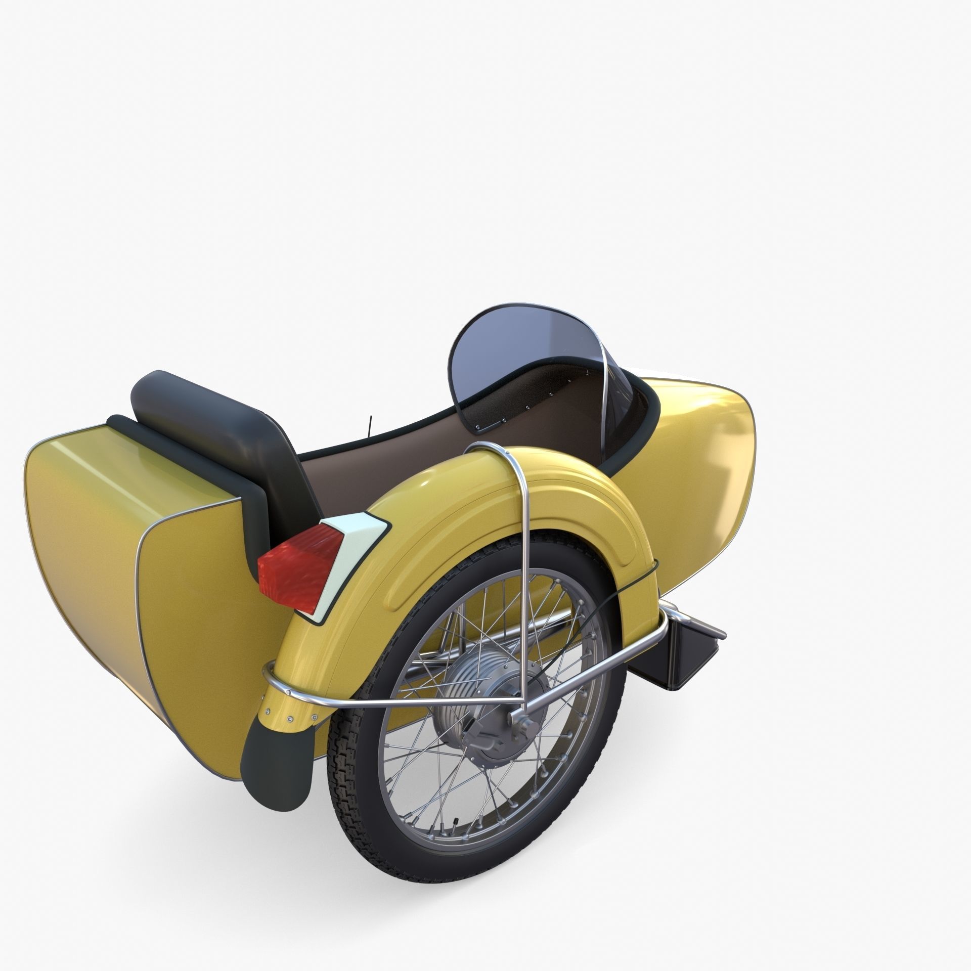 Motorcycle sidecar 3D model_7