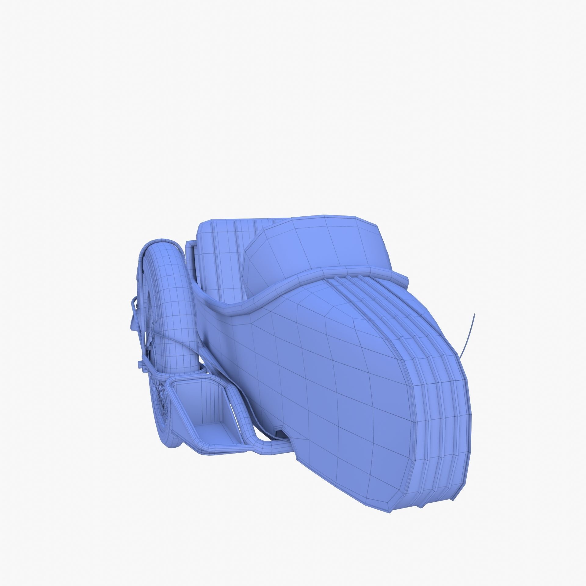 Motorcycle sidecar 3D model_11