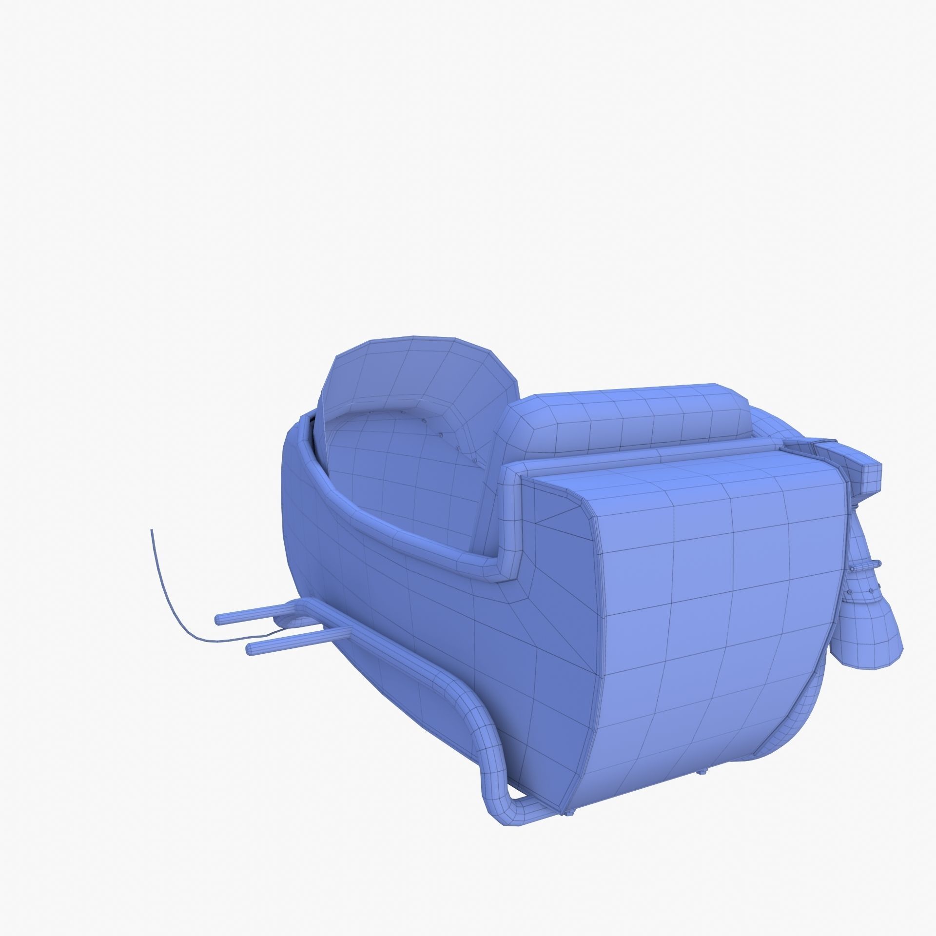 Motorcycle sidecar 3D model_14