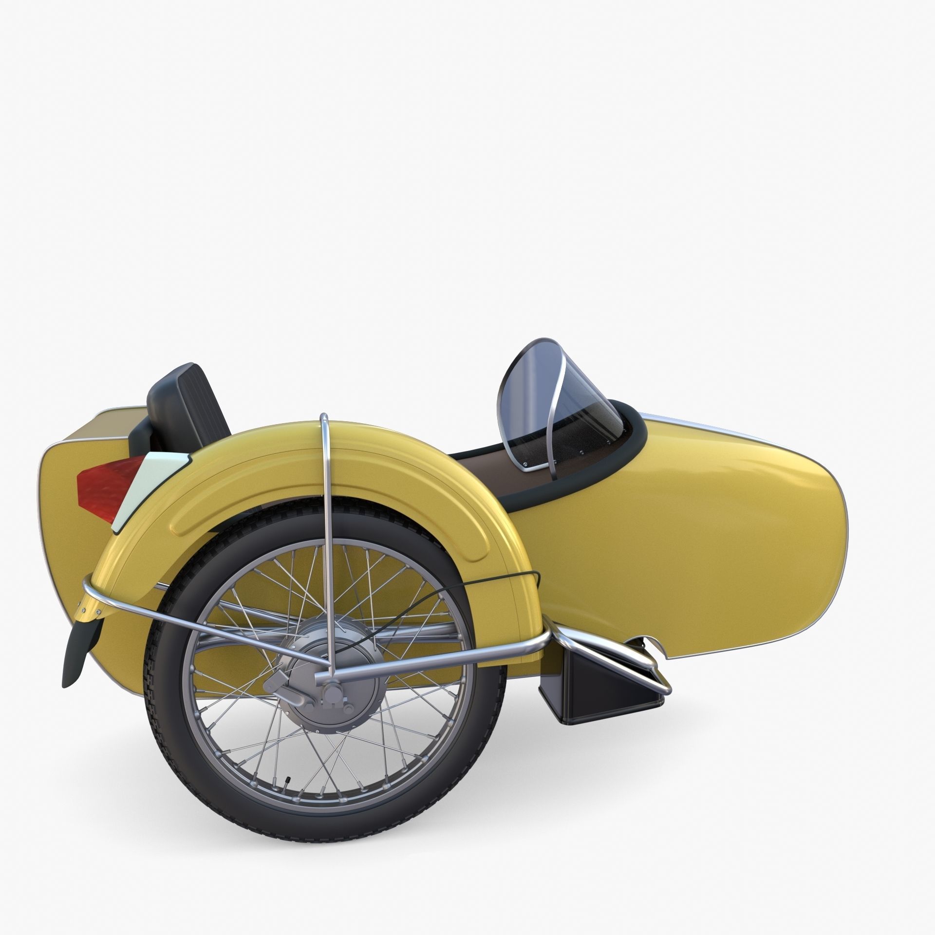 Motorcycle sidecar 3D model_5